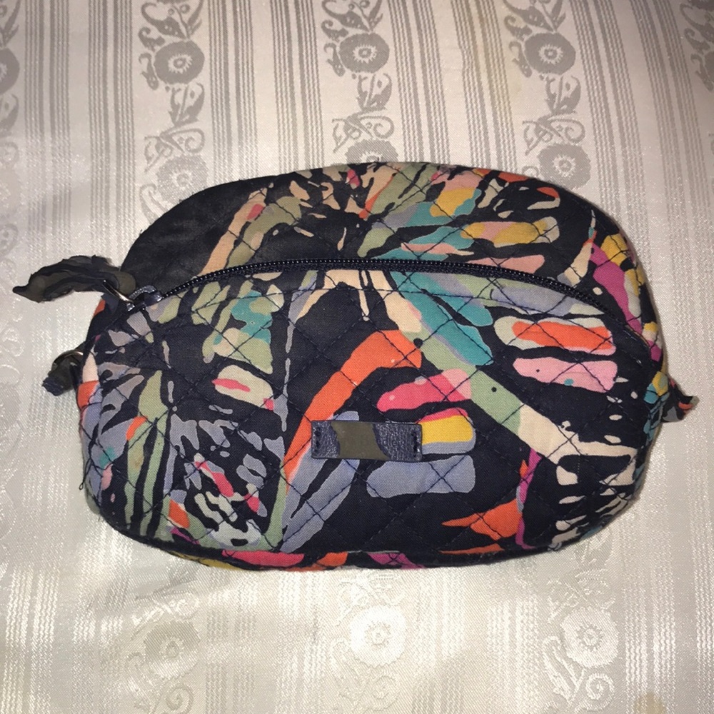 Vera Bradley Quilted Multicolor Floral Print Women's Cosmetic Pouch